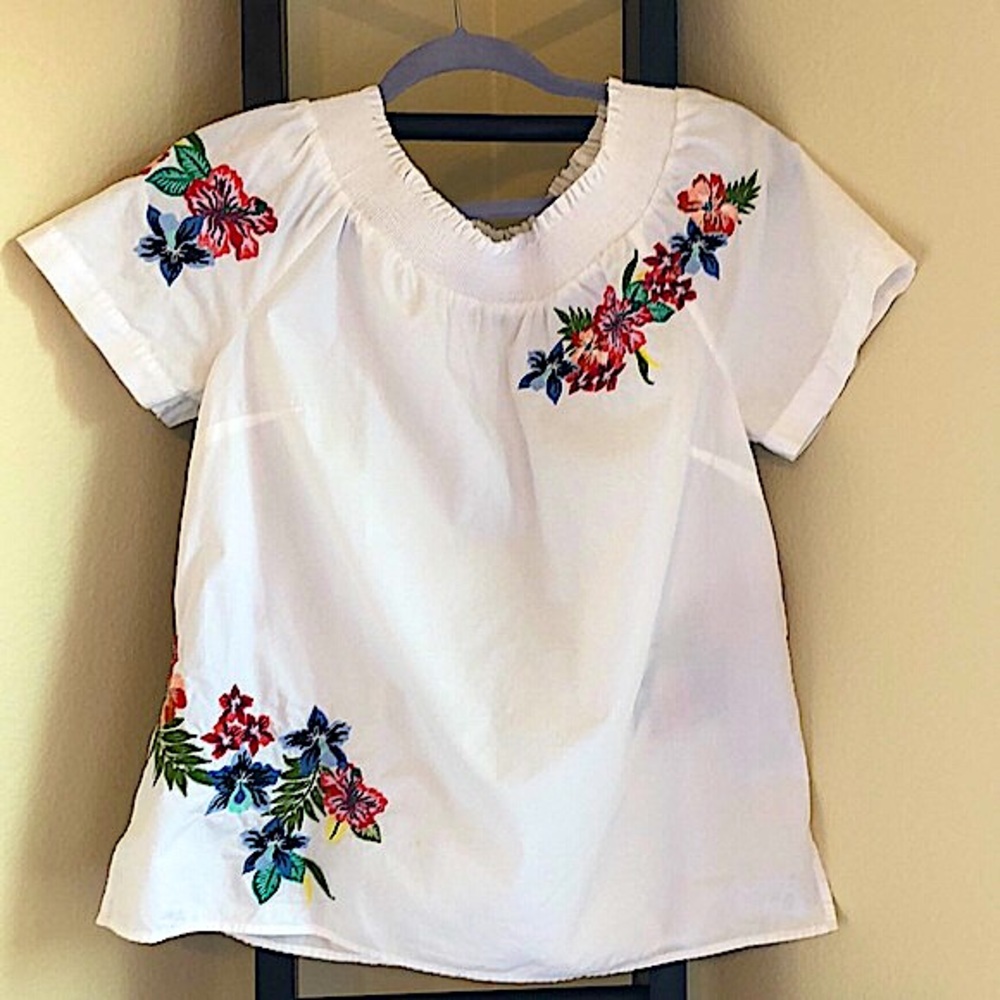 Talbots Embroidered Blouse